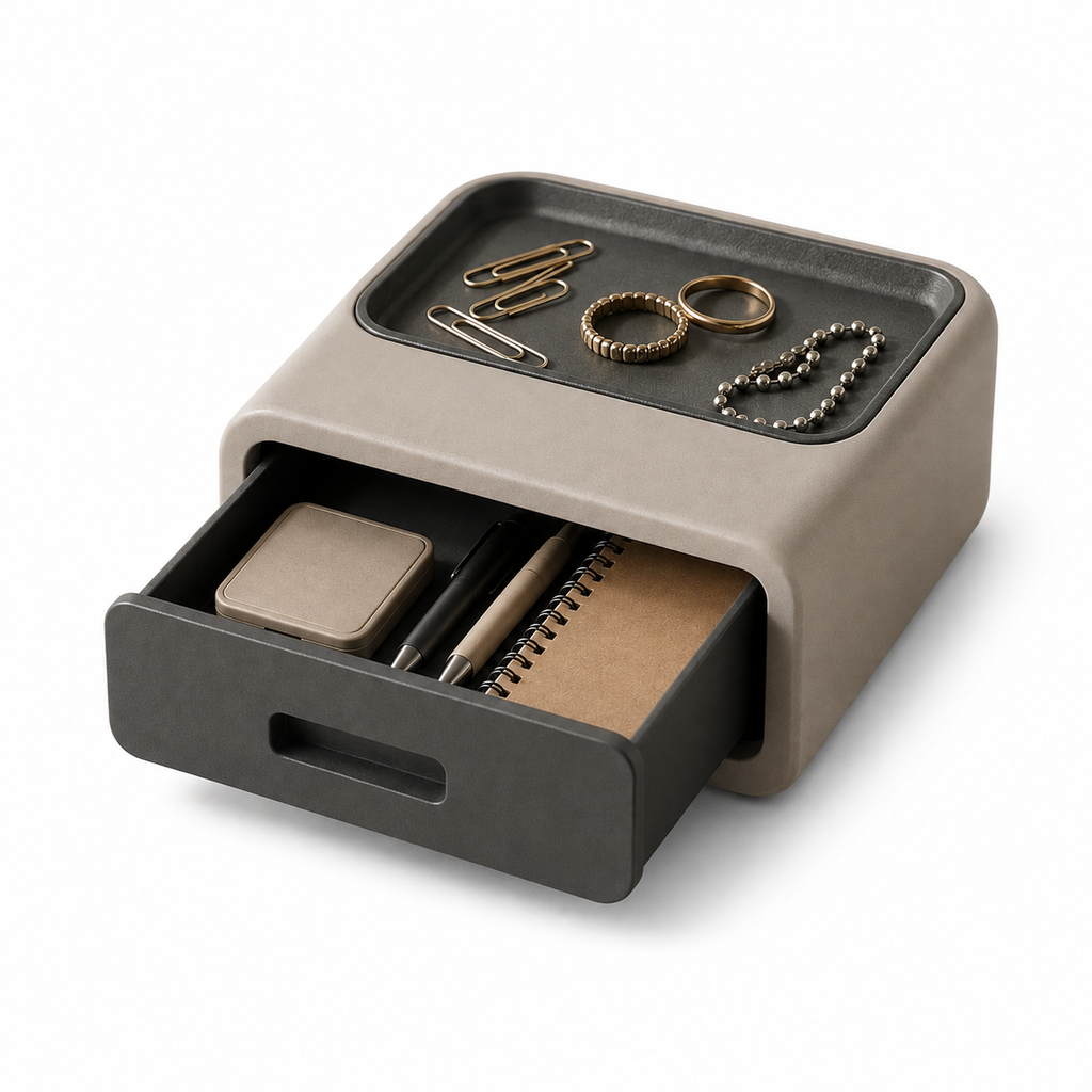 ZbFbksb™ Stack & Slide Mini Drawer — Desktop Storage Organizer