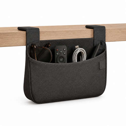 ZbFbksb™ Clip-On Shelf Pocket — Hanging Bedside & Desk Organizer