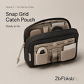 ZbFbksb™ Snap Grid Catch Pouch — Modular Everyday Organizer