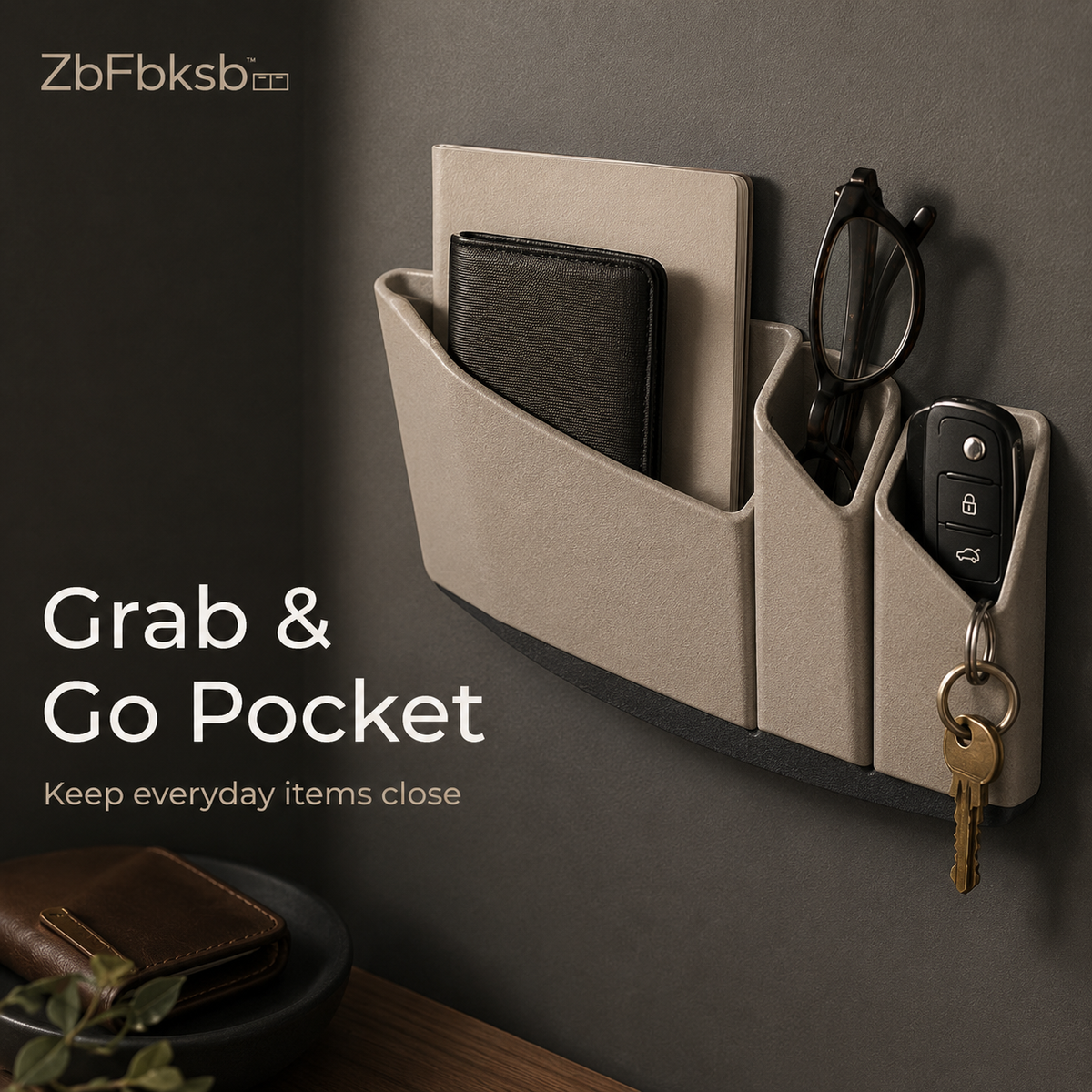 ZbFbksb™ Grab & Go Wall Pocket