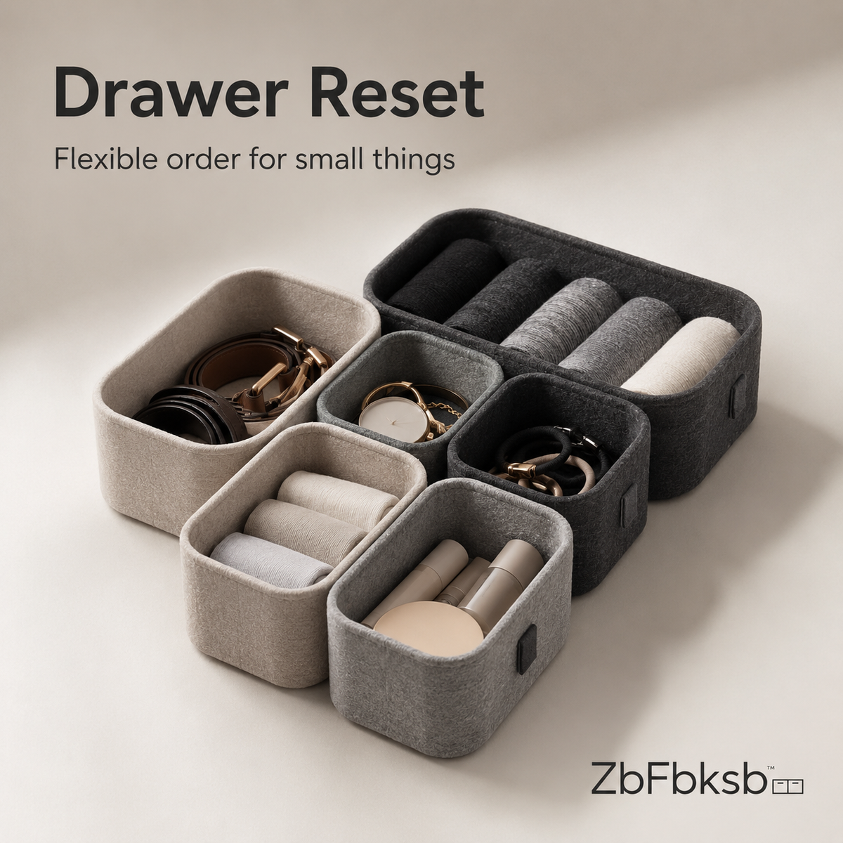 ZbFbksb™ Modular Drawer Reset Bins