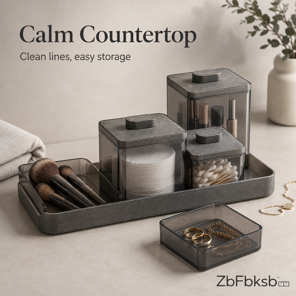 ZbFbksb™ Calm Countertop Vanity Organizer Set
